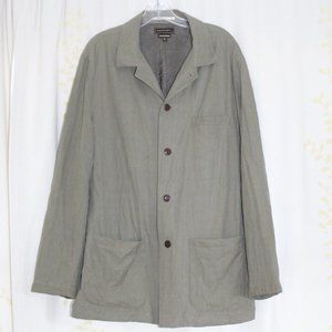 Tommy Bahama Island Soft Green Silk Linen 4 Button Jacket Blazer Men's L/XL